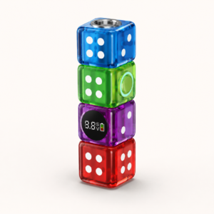 FLB001 MIDNIGHT JOY dice-style 510 battery main product view