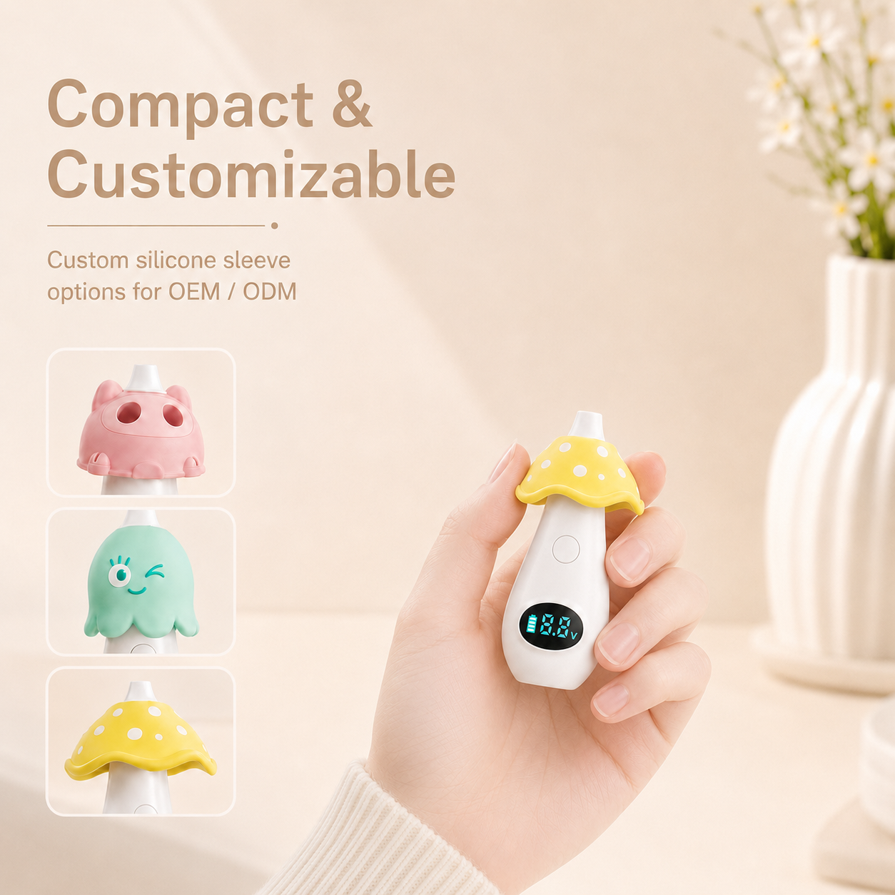 FLD002 V2 compact customizable mushroom device