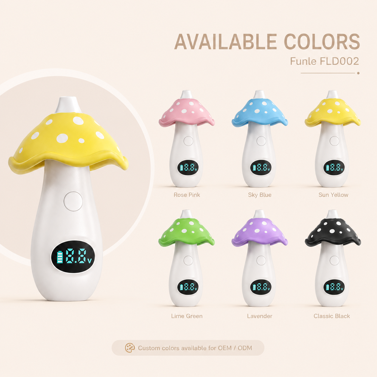 FLD002 V2 available device color options