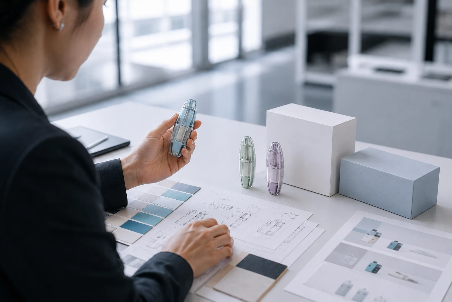 Brand-ready product samples and packaging review