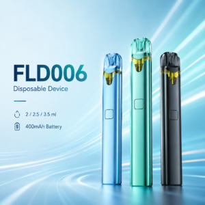 FLD006 Slim Mesh Ceramic Disposable Vape Device – 400mAh Preheat