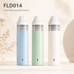 FLD014 Dual-Tank Center Post-Free Disposable Vape Device – 280mAh