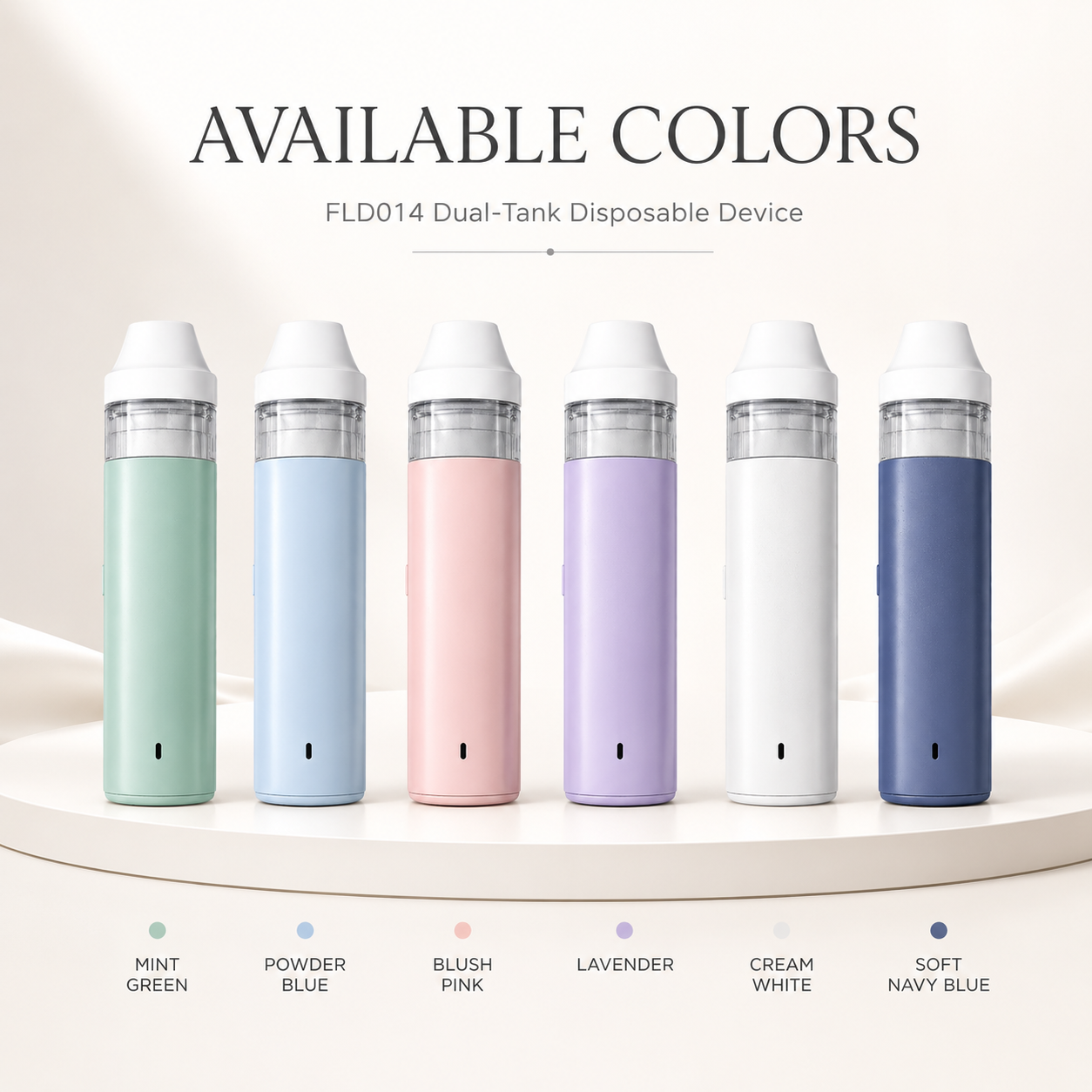 FLD014 Dual-Tank Center Post-Free Disposable Vape Device – 280mAh - Image 4