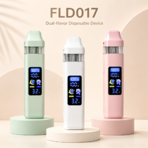FLD017 Dual-Flavor Screen Disposable Vape Device – 280mAh