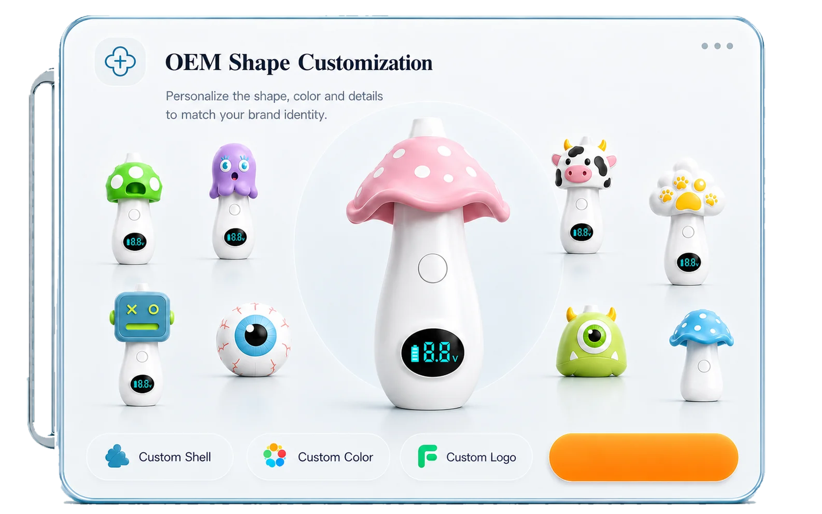 OEM shape customization hardware options